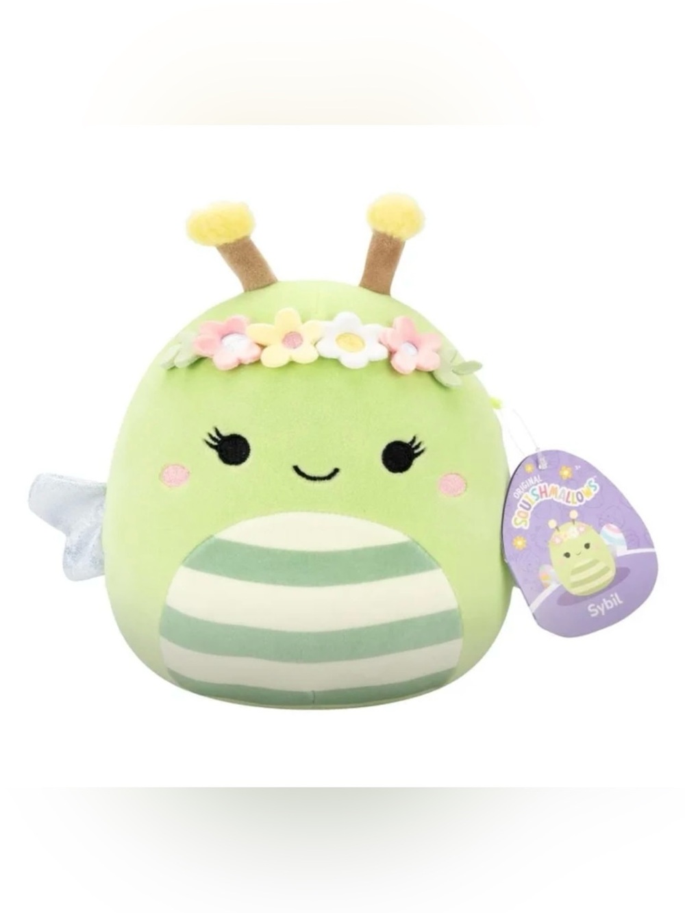 NWT Squishmallows Original 8.25” Sybil The Green Bee